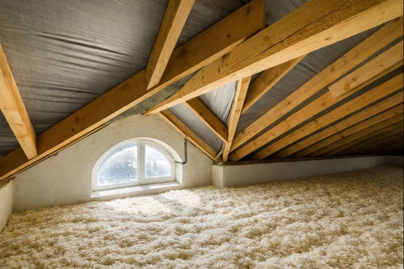 Attic after TAP insulation installation